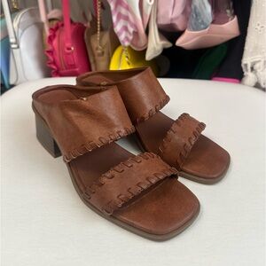 Frye and Co. Orilla Sandal in Cognac Size 6